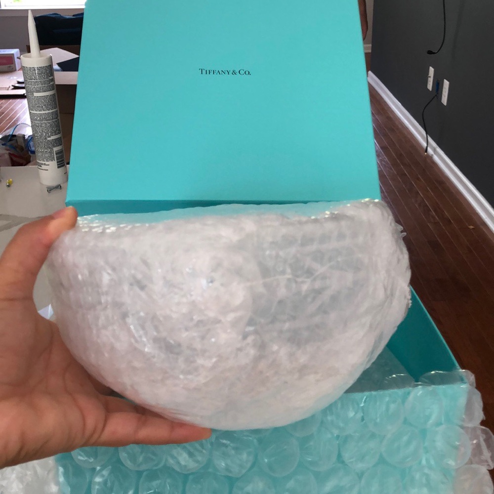 Tiffany bowl that has never been used or unwrap.